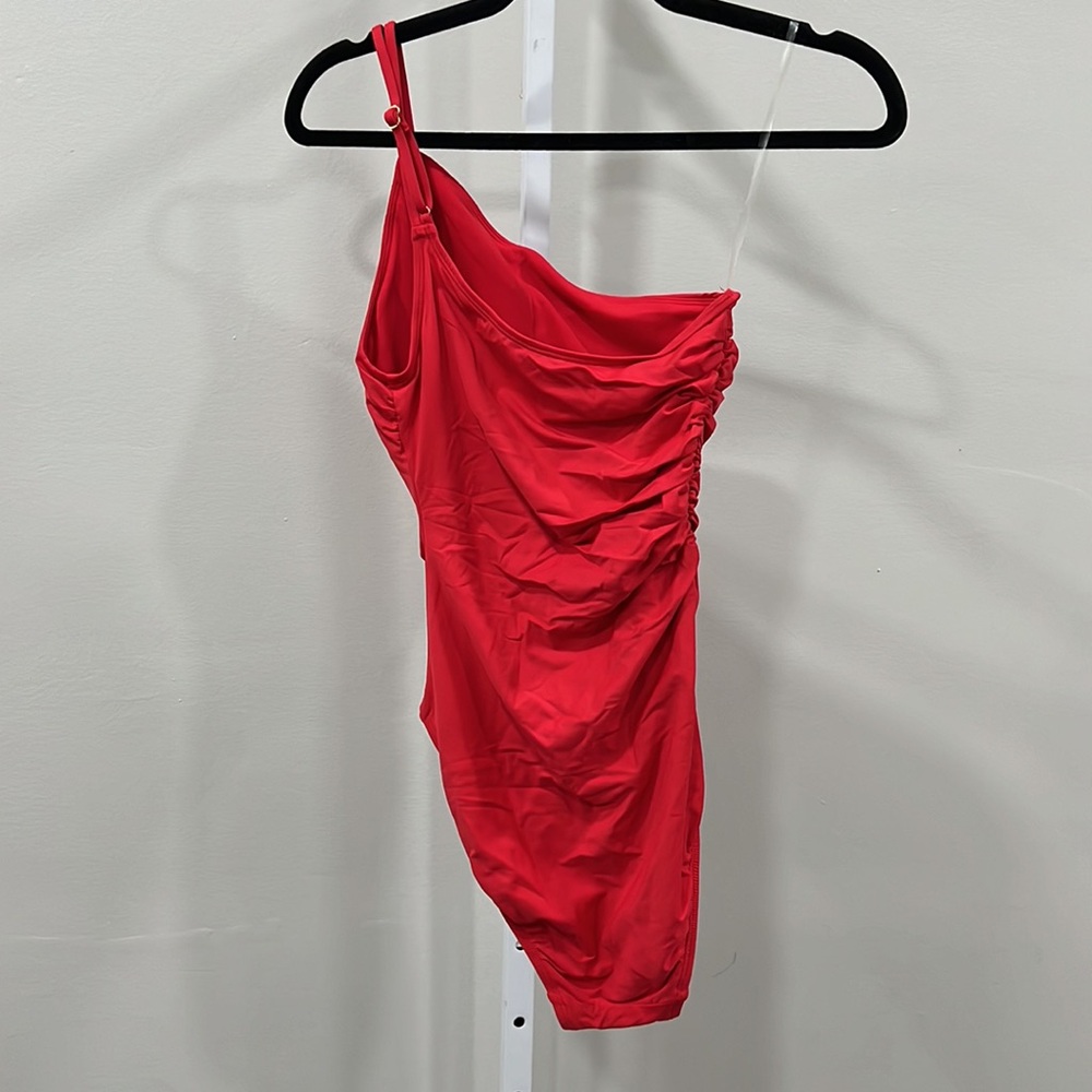 Lauren Double-Strap One-Shoulder One-Piece - Picture 7 of 8